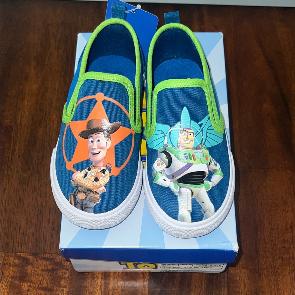 Disney Toy Story Blue and Green Canvas Shoes - Picture 4 of 4